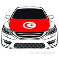 The Republic of Tunisia Hood flag 3.3X5FT 100%High elastic fabric Engine Flag